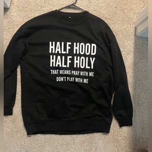 Black Graphic Sweatshirt